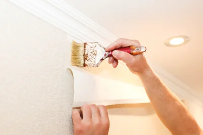Pose de papier peint à Courgeon — revêtements muraux et toiles de verre